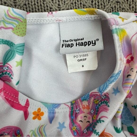 Flap Happy Colorful Mermaid Print Swimsuit ~ 8 - Picture 6 of 11